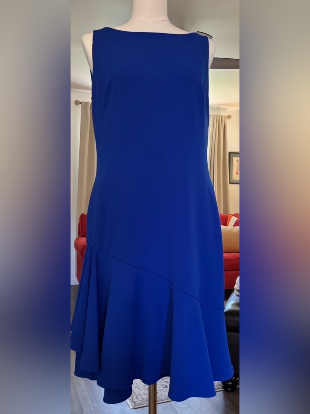 Lauren Ralph Lauren Royal Blue Sleeveless Dress Size 10